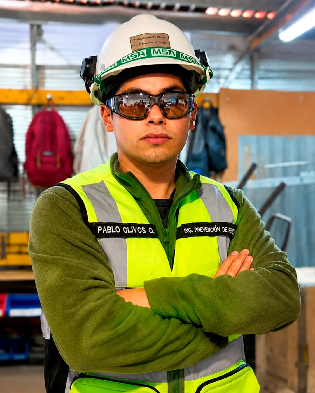 Pablo Olivos, Prevencionista de riesgos